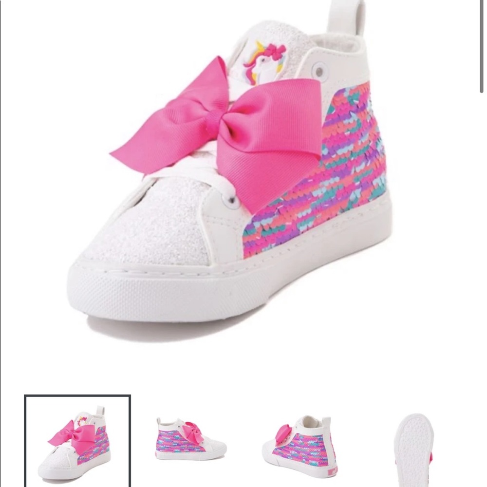 JoJo Siwa unicorn sequin/glitter shoes